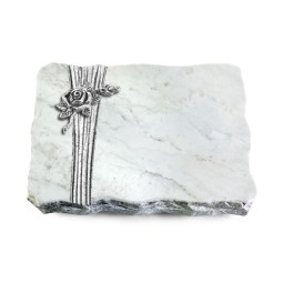 Grabplatte Omega Marmor/Strikt Rose 1 (Alu)