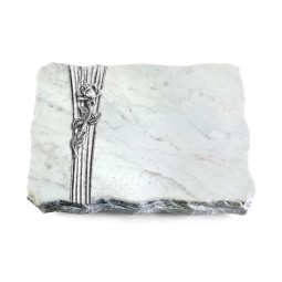 Grabplatte Omega Marmor/Strikt Rose 7 (Alu)