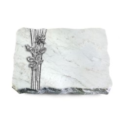 Grabplatte Omega Marmor/Strikt Rose 13 (Alu)