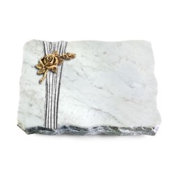 Grabplatte Omega Marmor/Strikt Rose 1 (Bronze)