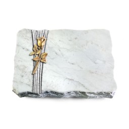 Grabplatte Omega Marmor/Strikt Rose 8 (Bronze)