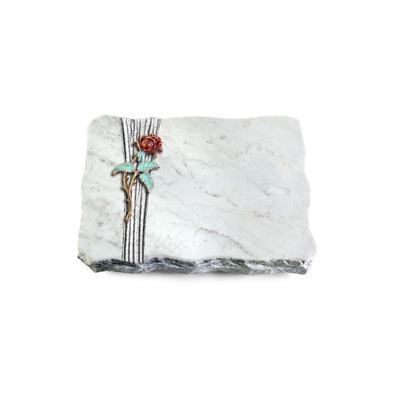 Grabplatte Omega Marmor/Strikt Rose 2 (Color)