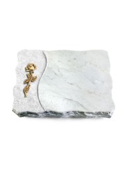 Grabplatte Omega Marmor/Wave Rose 7 (Bronze)