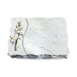 Grabplatte Omega Marmor/Wave Orchidee (Color)