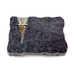 Grabplatte Orion/Delta Kreuz/Rose (Bronze)