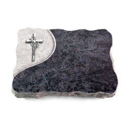 Grabplatte Orion/Folio Kreuz/Ähren (Alu)