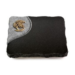 Grabplatte Indisch Black Folio Baum 1 (Bronze)