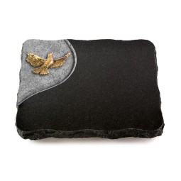 Grabplatte Indisch Black Folio Taube (Bronze)