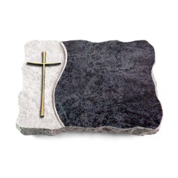 Grabplatte Orion/Wave Kreuz 2 (Bronze)