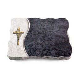 Grabplatte Orion/Wave Kreuz/Ähren (Bronze)