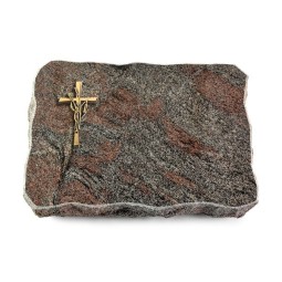 Grabplatte Paradiso/Pure Kreuz/Ähren (Bronze)