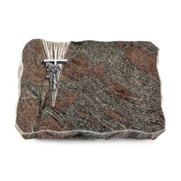 Grabplatte Paradiso/Delta Kreuz/Rose (Alu)