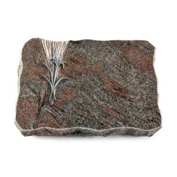 Grabplatte Paradiso/Delta Lilienzweig (Alu)