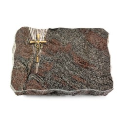 Grabplatte Paradiso/Delta Kreuz/Ähren (Bronze)