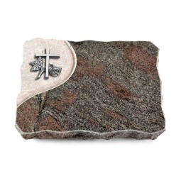 Grabplatte Paradiso/Folio Kreuz 1 (Alu)