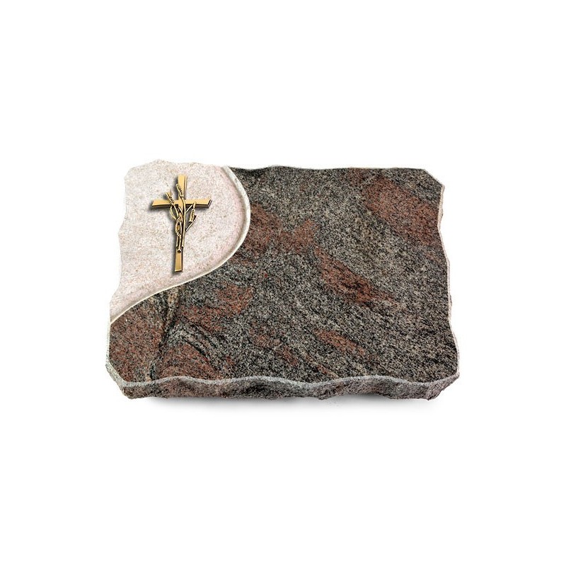 Grabplatte Paradiso/Folio Kreuz/Ähren (Bronze)
