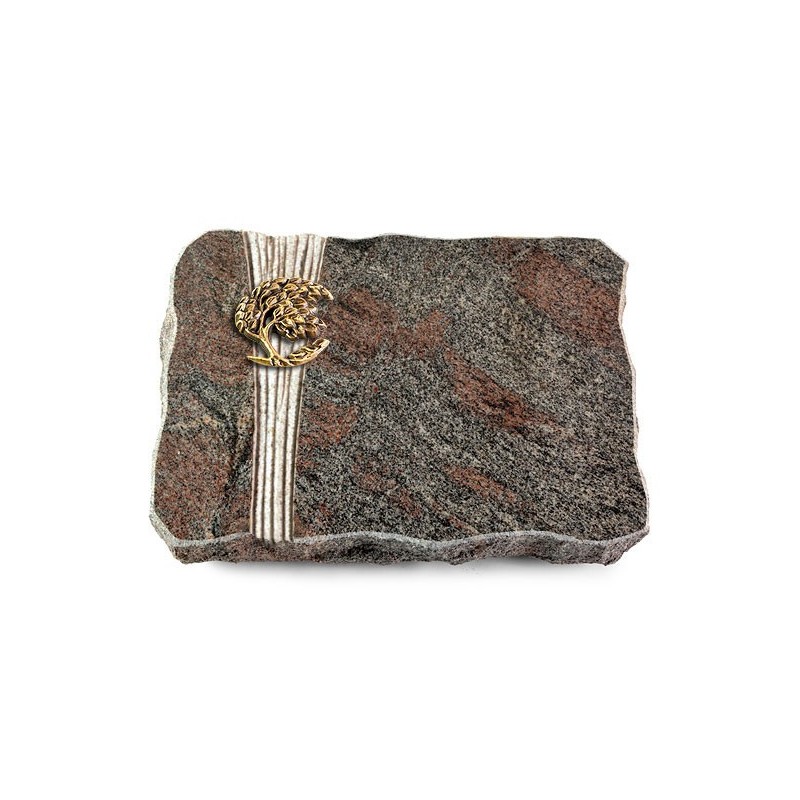 Grabplatte Paradiso/Strikt Baum 1 (Bronze)