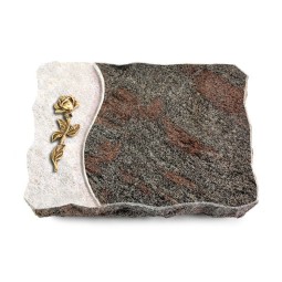 Grabplatte Paradiso/Wave Rose 7 (Bronze)