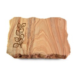 Grabplatte Rainbow/Pure Blätter