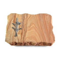 Grabplatte Rainbow/Pure Lilienzweig (Alu)