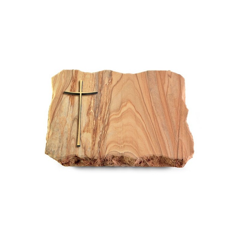 Grabplatte Rainbow/Pure Kreuz 2 (Bronze)