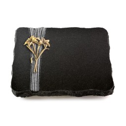Grabplatte Indisch Black Strikt Lilie (Bronze)