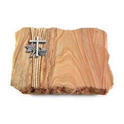 Grabplatte Rainbow/Strikt Kreuz 1 (Alu)