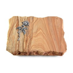 Grabplatte Rainbow/Strikt Rose 2 (Alu)