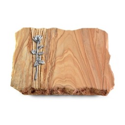 Grabplatte Rainbow/Strikt Rose 12 (Alu)