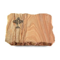Grabplatte Rainbow/Strikt Baum 2 (Bronze)