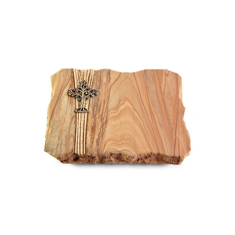 Grabplatte Rainbow/Strikt Baum 2 (Bronze)