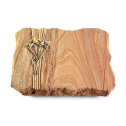 Grabplatte Rainbow/Strikt Lilie (Bronze)