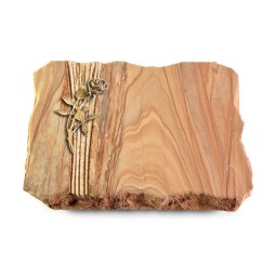 Grabplatte Rainbow/Strikt Rose 6 (Bronze)