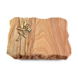 Grabplatte Rainbow/Strikt Rose 11 (Bronze)