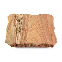 Grabplatte Rainbow/Strikt Rose 12 (Bronze)