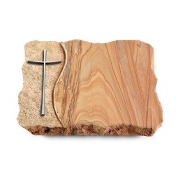 Grabplatte Rainbow/Wave Kreuz 2 (Alu)