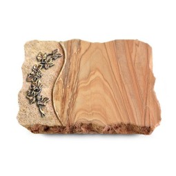 Grabplatte Rainbow/Wave Efeu (Bronze)