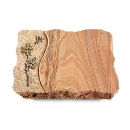 Grabplatte Rainbow/Wave Rose 9 (Bronze)