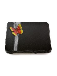 Grabplatte Indisch Black Strikt Papillon 2 (Color)