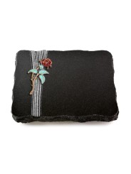 Grabplatte Indisch Black Strikt Rose 2 (Color)