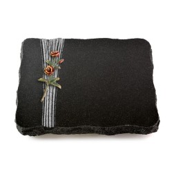 Grabplatte Indisch Black Strikt Rose 6 (Color)