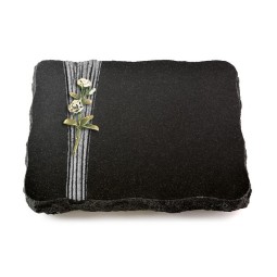 Grabplatte Indisch Black Strikt Rose 8 (Color)