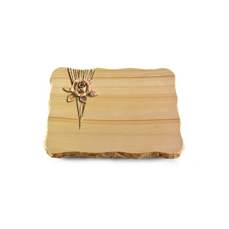Grabplatte Woodland/Delta Rose 4 (Bronze)