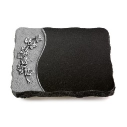 Grabplatte Indisch Black Wave Efeu (Alu)