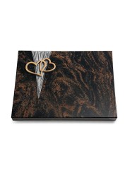 Grabtafel Aruba Delta Herzen (Bronze)