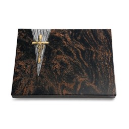 Grabtafel Aruba Delta Kreuz/Ähren (Bronze)