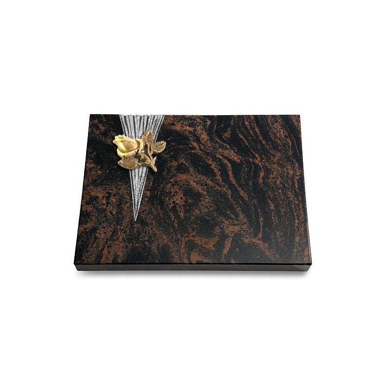 Grabtafel Aruba Delta Rose 3 (Bronze)