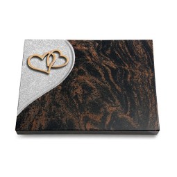 Grabtafel Aruba Folio Herzen (Bronze)
