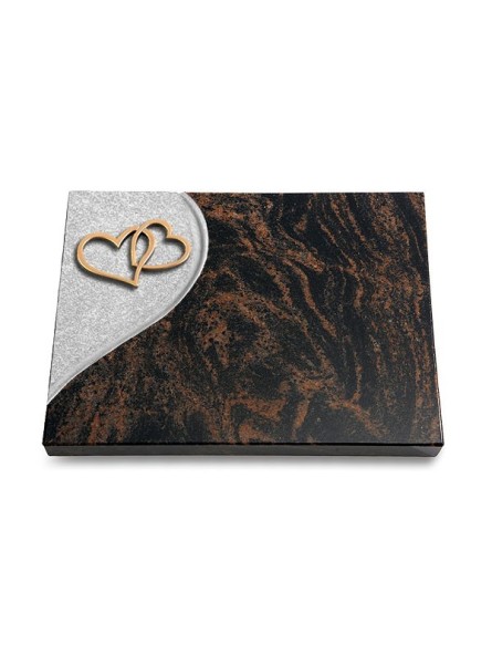 Grabtafel Aruba Folio Herzen (Bronze)