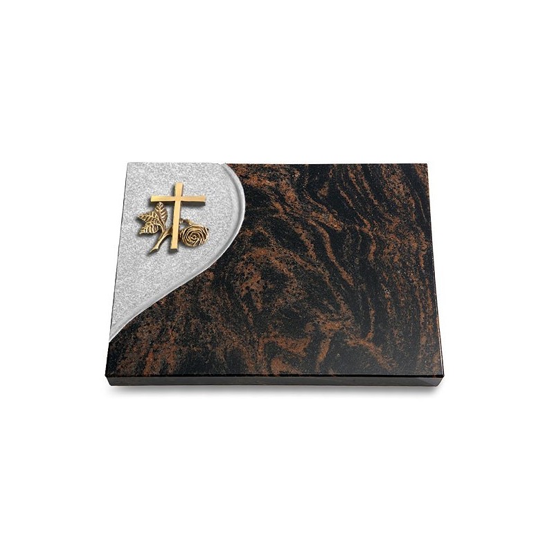 Grabtafel Aruba Folio Kreuz 1 (Bronze)